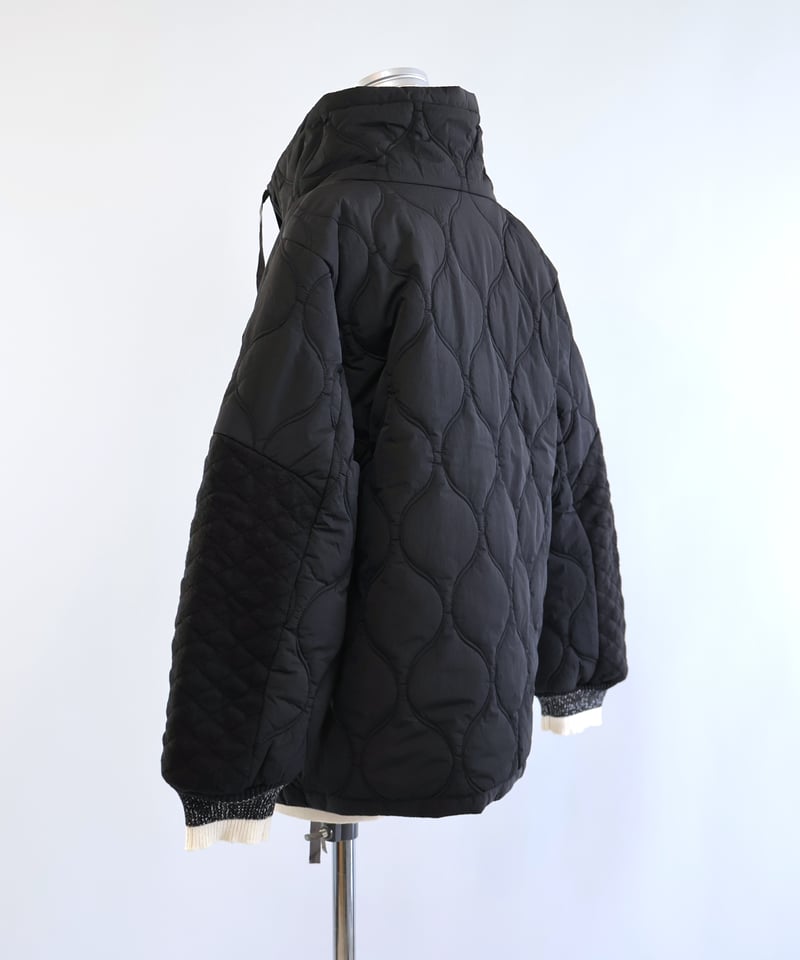 etre relie】 キルティングニットタフタブルゾン / 159201 | etre r