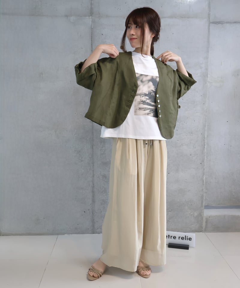 etre relie】麻ローンショートJK. 153209 | etre relie