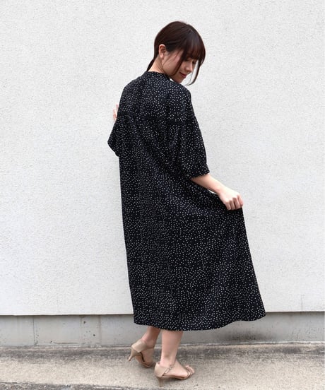 etre relie LIBERTY 花柄 七分袖 ノーカラー ワンピース F CATEGORY ワンピース | etre relie