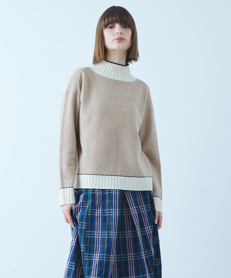 etre relie】 VICTORIAハイネックプルオーバーニット / 157923 |