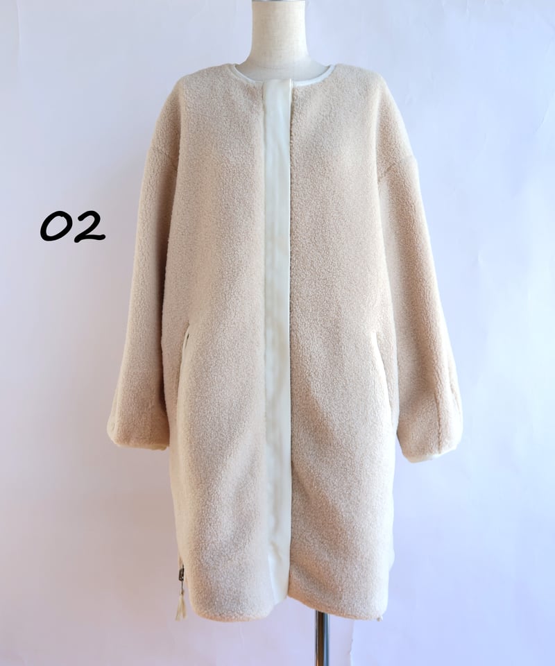 エトレリー（etre relie）/【etre relie】脇ファスナーリバーシブルボアロングジャケット etre relie】脇ファスナーリバーシブルボアロングジャケット / 157105