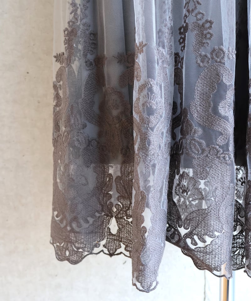 etre relie】チュールエンブロイダリースカート 149508 | etre relie