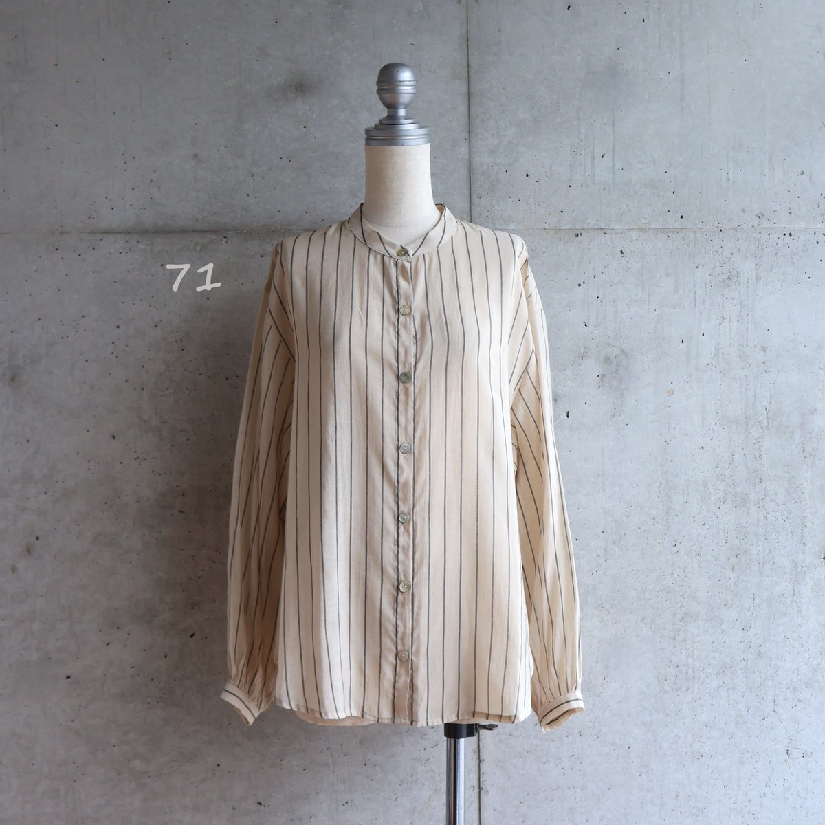 etre relie】シアーストライプシャツ /151324 | etre relie