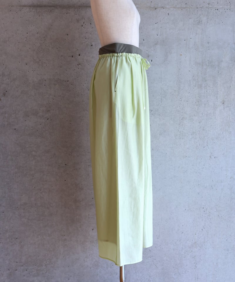 etre relie】セミシアーウエストリブワイドパンツ. 153405 | etre r