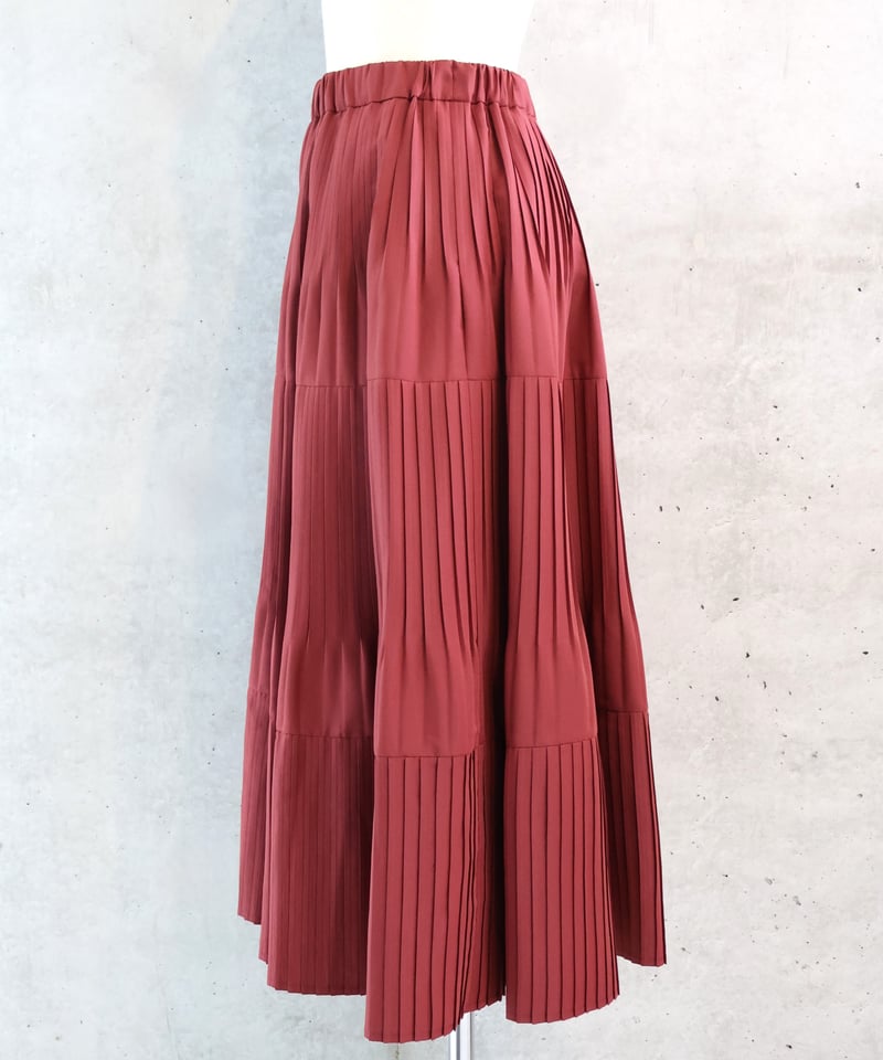 etre relie】消しプリーツティアードスカート 147509 | etre relie