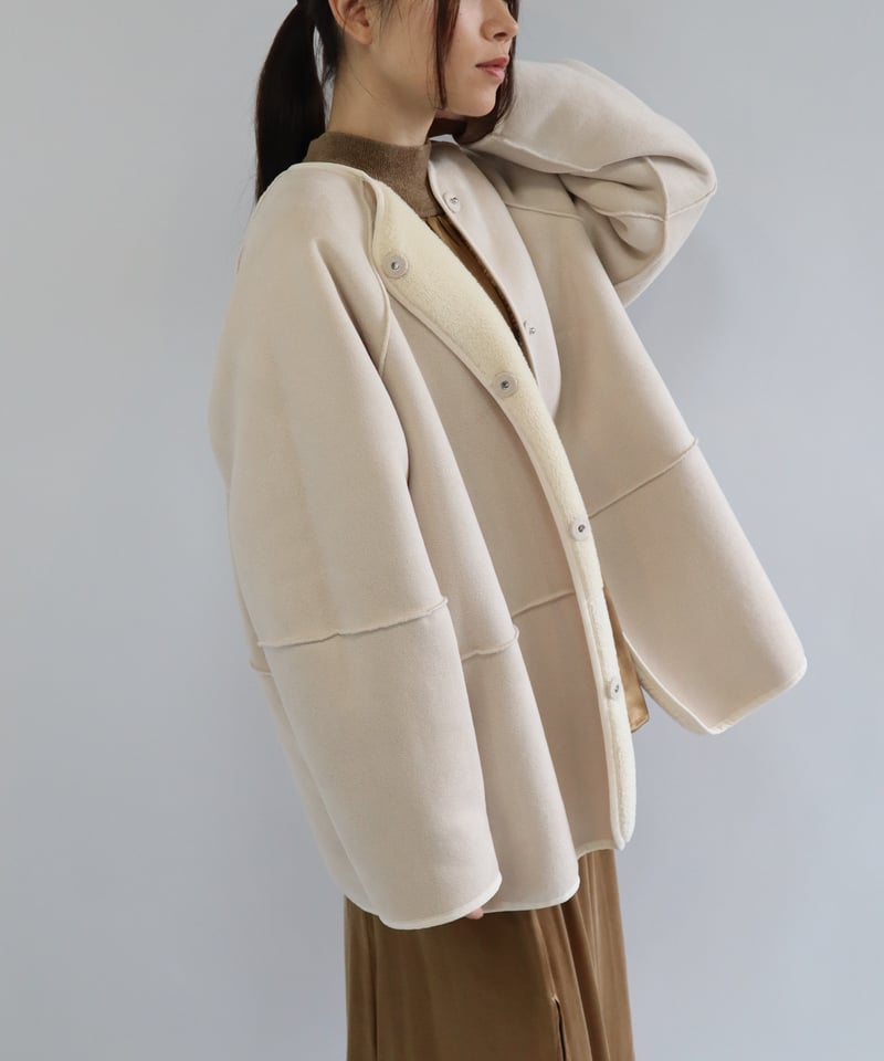 エトレリー（etre relie）/【etre relie】 フェイクムートンリバーシブルジャケット etre relie】 フェイクムートンリバーシブルジャケット / 159102 | etr