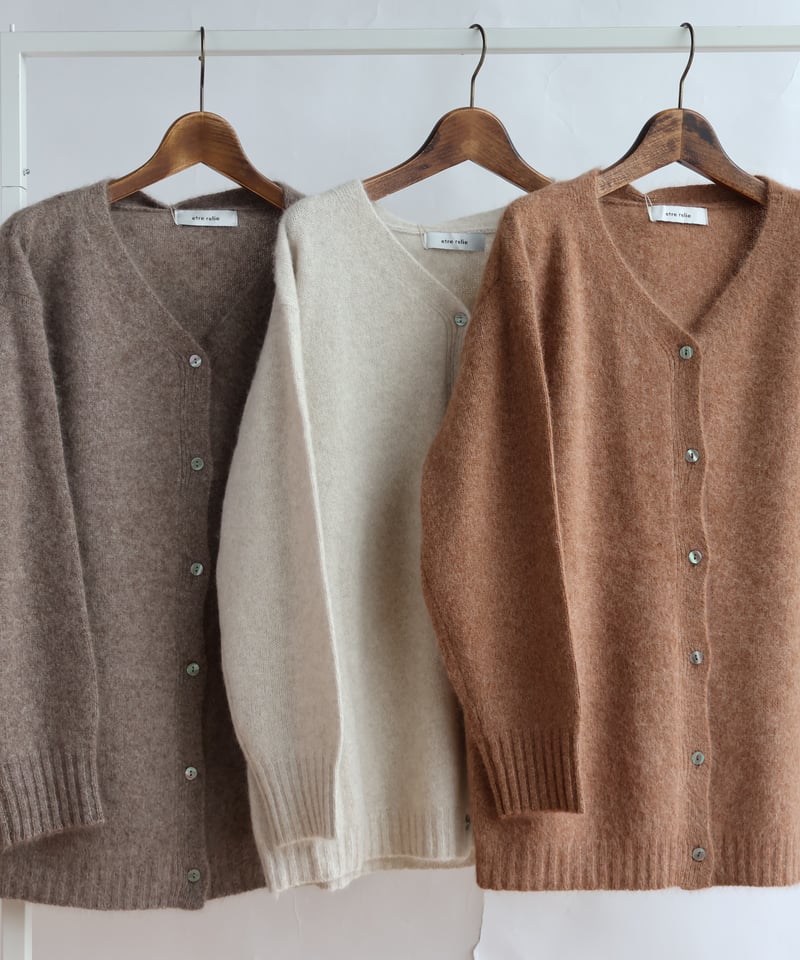 etre relie】FOX混ゆるVニットカーディガン / 157927 | etre relie