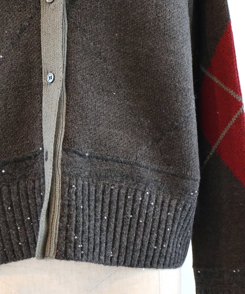 etre relie】アーガイルカーディガン 159907 | etre relie