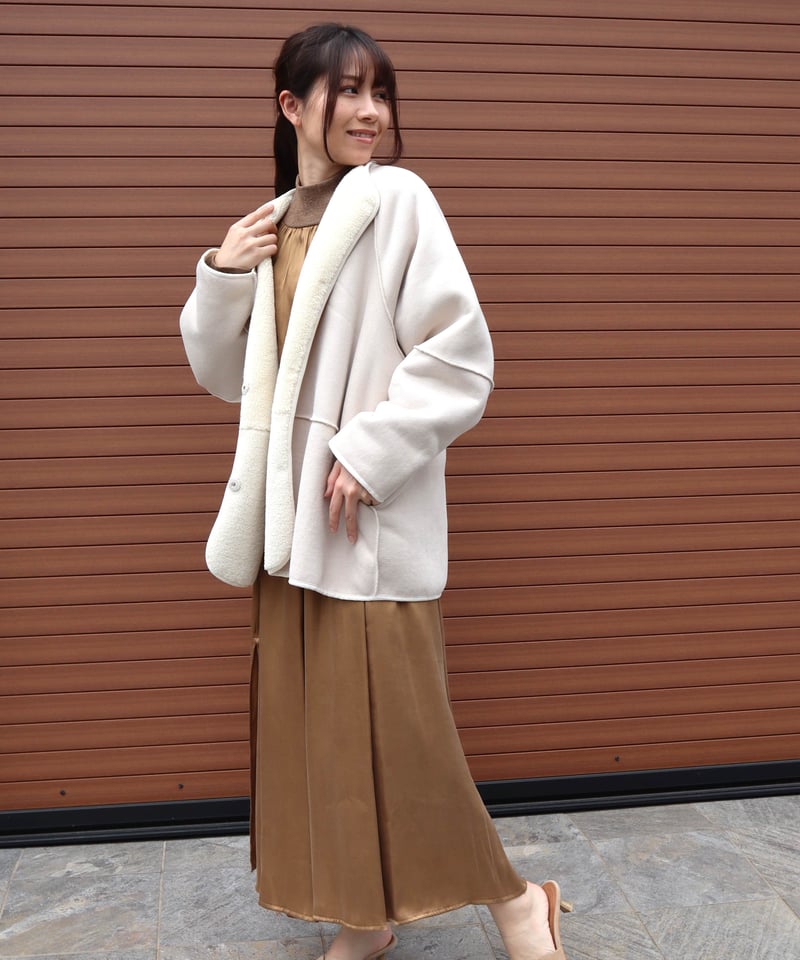 etre relie】 フェイクムートンリバーシブルジャケット / 159102 | etr