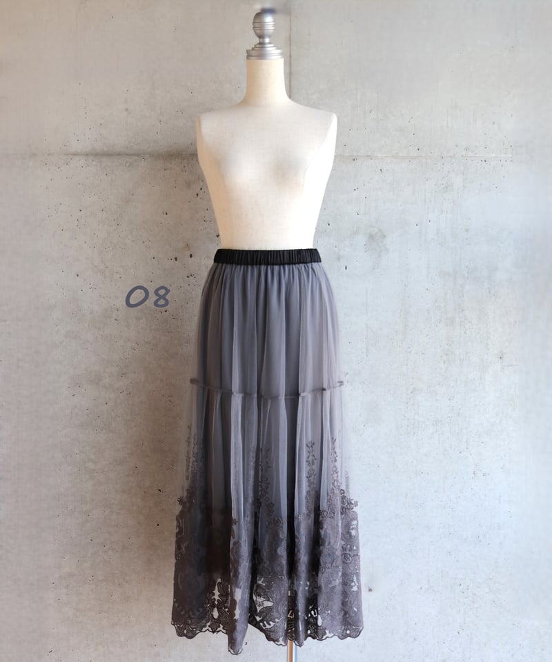 エトレリー（etre relie）/チュールエンブロイダリースカート etre relie】チュールエンブロイダリースカート 149508 | etre relie