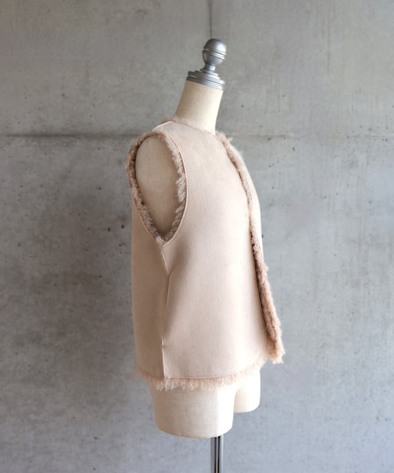 etre relie】フェイクムートンリバーシブルベスト 147204 | etre relie