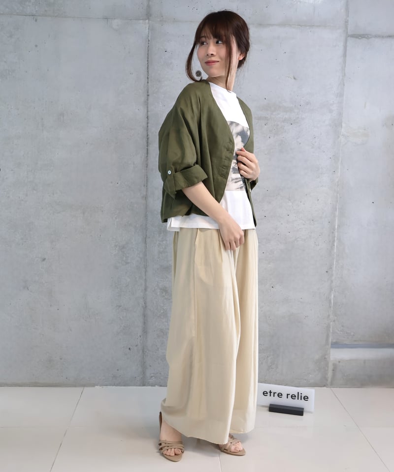 etre relie 麻ローンショートジャケット etre relie】麻ローンショートJK. 153209 | etre relie