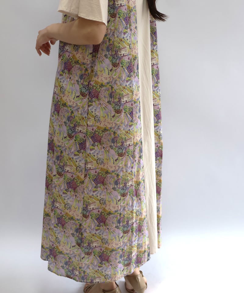 エトレリー　リバティ　ロングワンピース　etre relie ✕LIBERTY etre relie】 リバティシャツワンピース 167603 | etre relie