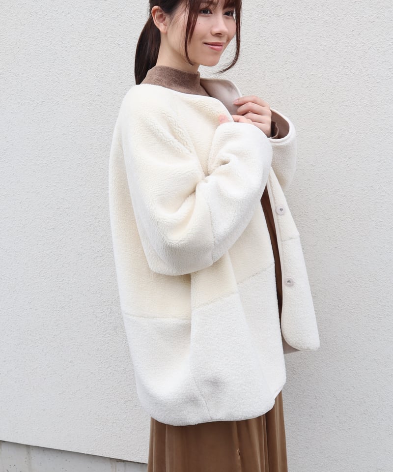 etre relie】 フェイクムートンリバーシブルジャケット / 159102 | etr