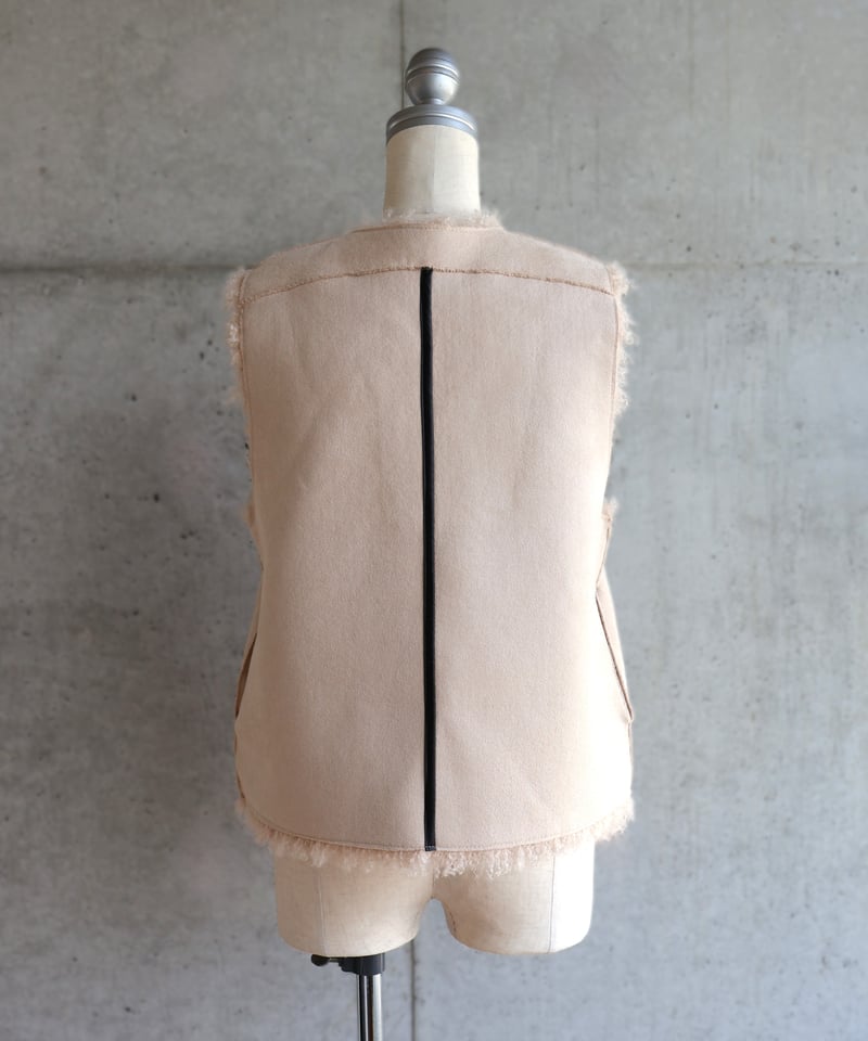 etre relie リバーシブルファーベスト 楽天市場】フェイクムートンリバーシブルベスト／エトレリー（etre