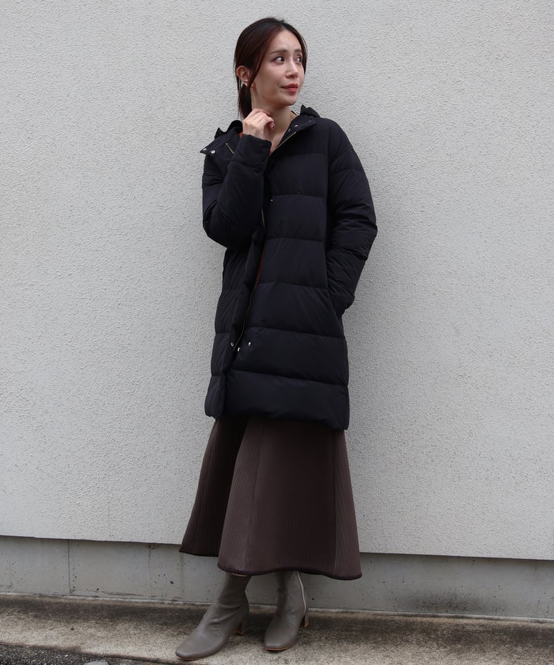 etre relie】ストレッチダウンフード付きコート 149101 | etre relie