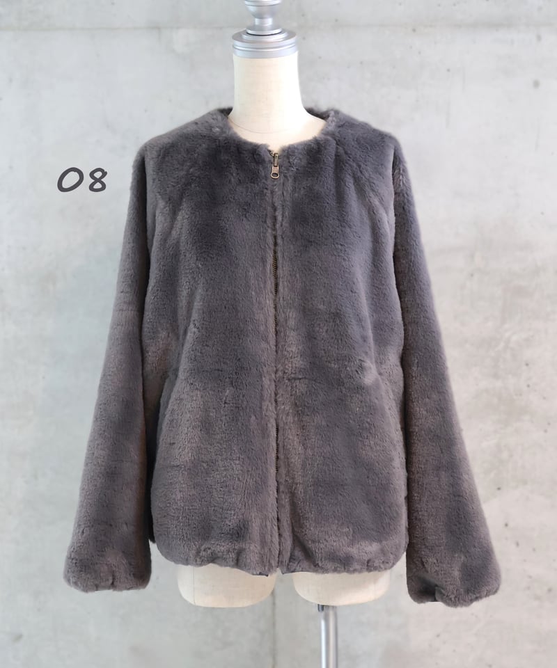etre relie】リバーシブルフェイクファーブルゾン / 147221 | etre r