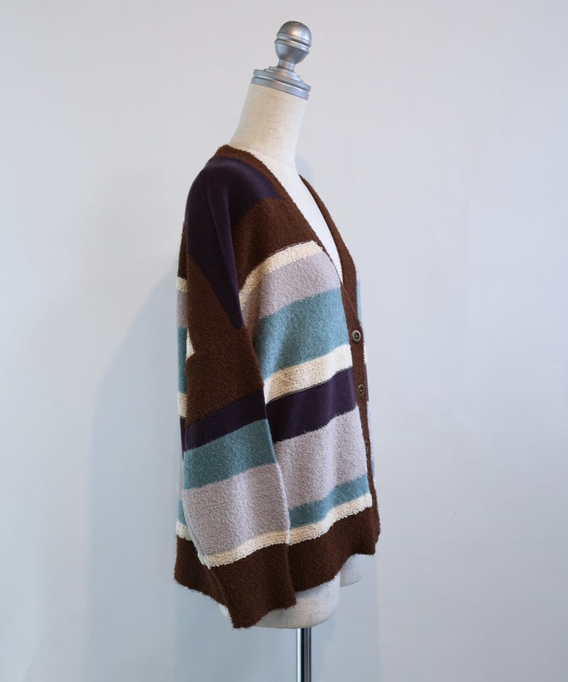 etre relie】カラフルボーダーニットカーディガン 157909 | etre relie