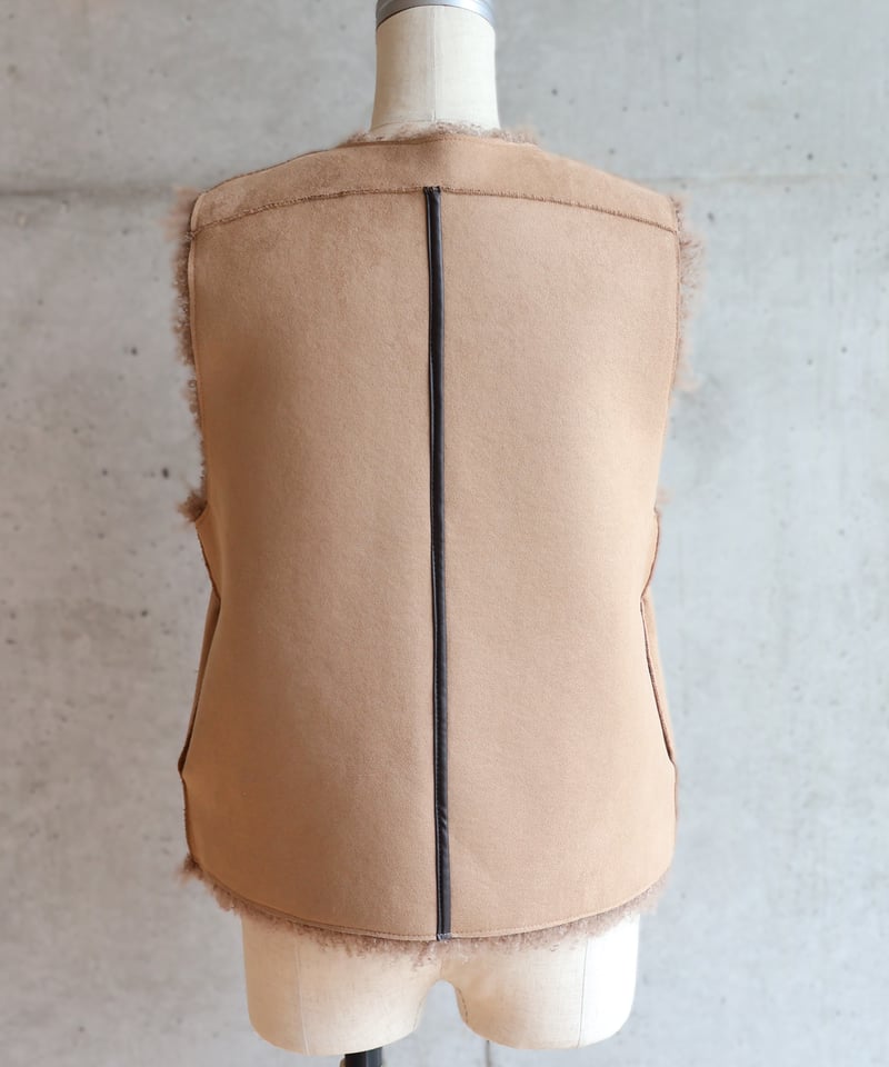etre relie】フェイクムートンリバーシブルベスト 147204 | etre relie