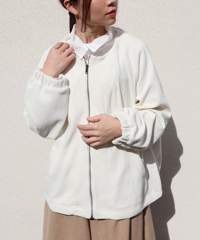 アンプーファム　etre relie アウター etre relie】 起毛リブ調ブルゾン 159209 | etre relie