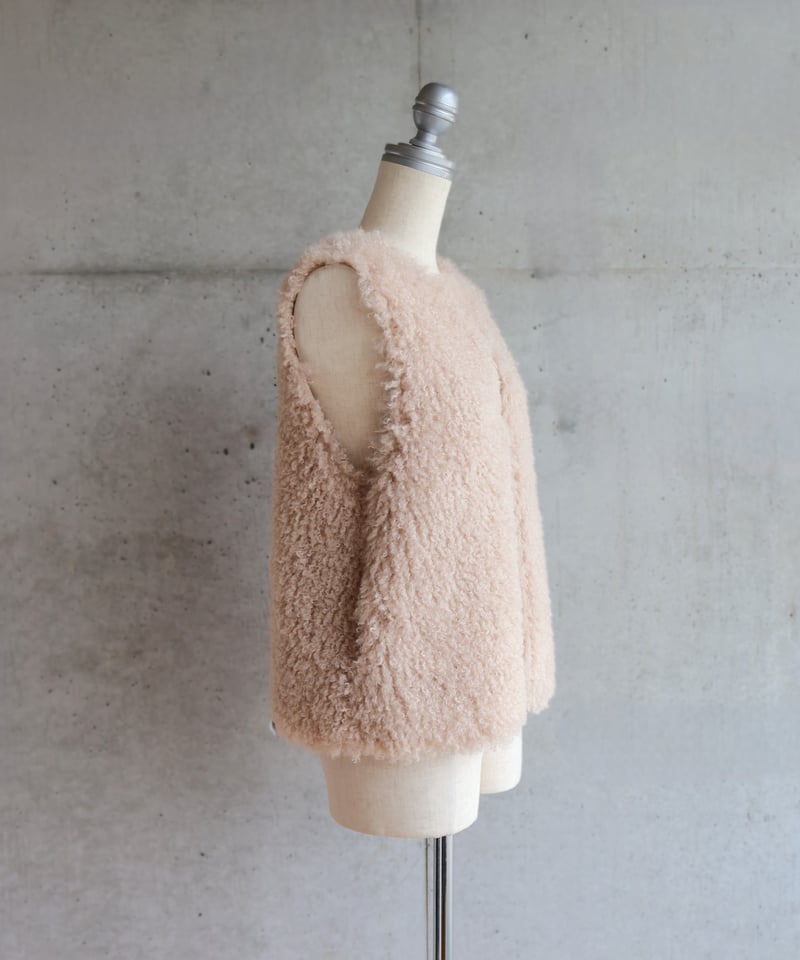 etre relie】フェイクムートンリバーシブルベスト ・ 147204 | etre r