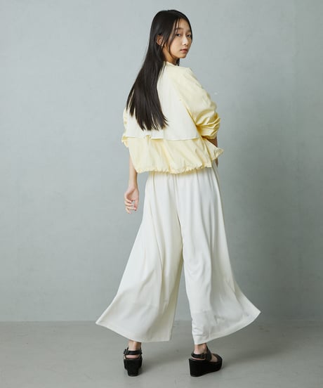 RE LEAN アイボリー ワイドパンツ 36 Re:EDIT パンツ 「2025 SUMMER COLLECTION」「低身長/高身長