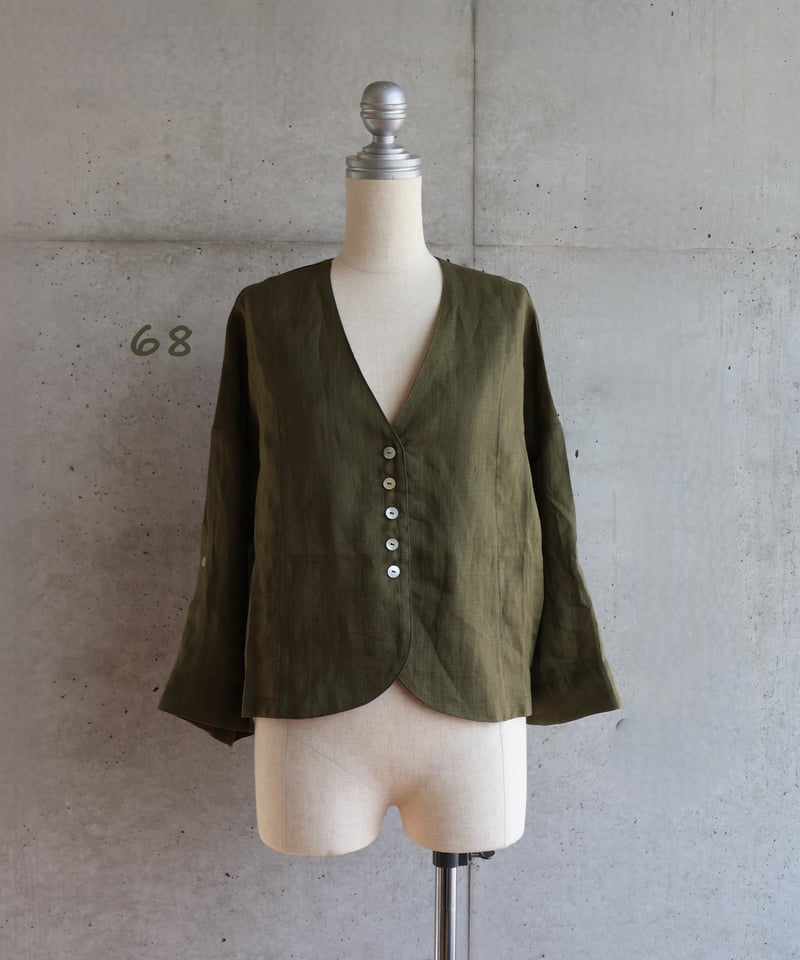 etre relie 麻ローンショートジャケット etre relie】麻ローンショートJK. 153209 | etre relie