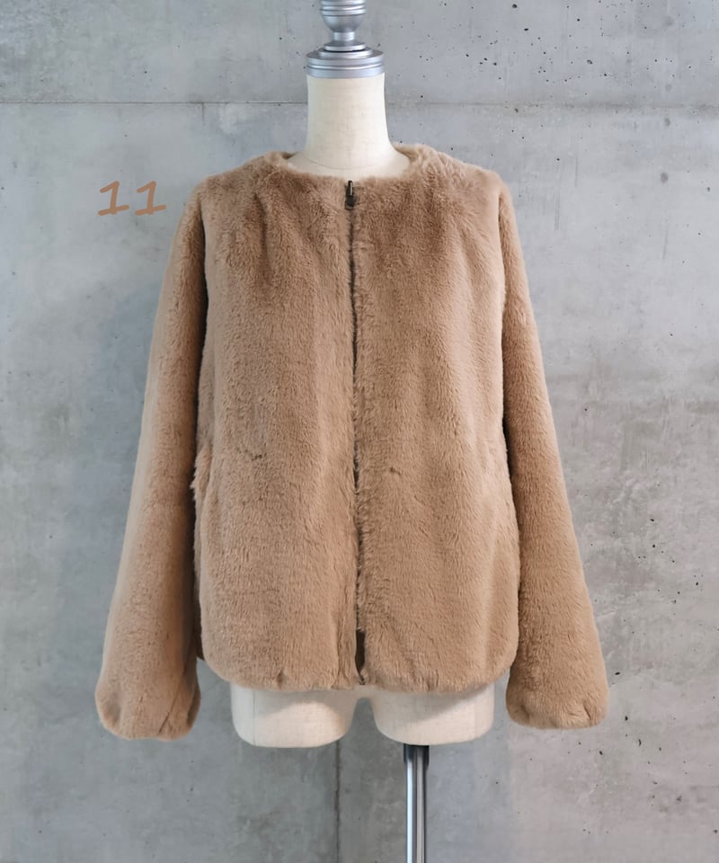 etre relie】リバーシブルフェイクファーブルゾン / 147221 | etre r