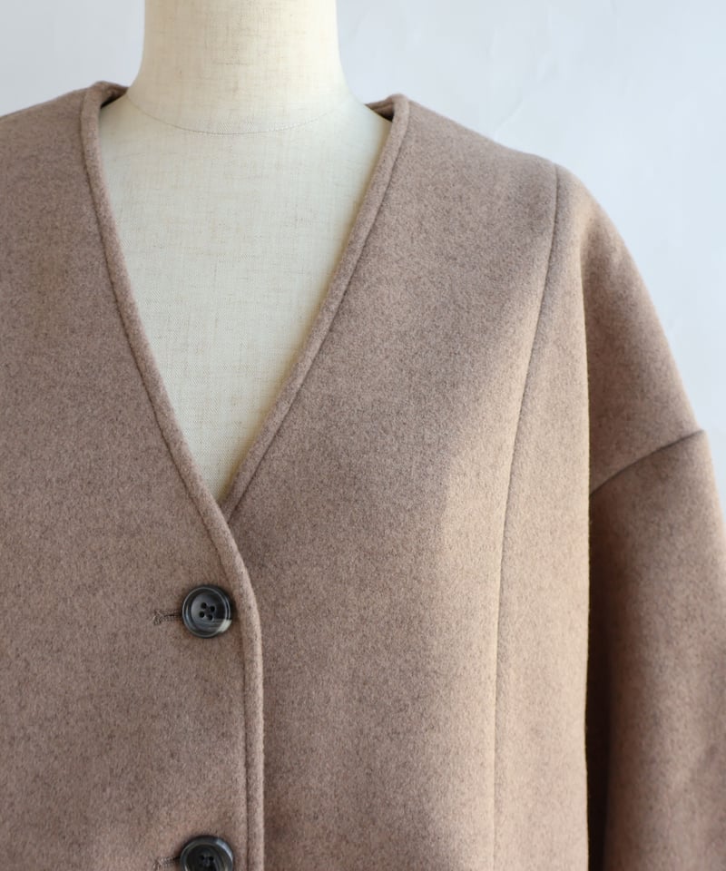 etre relie】ジャージノーカラーワイドジャケット * 159204 | etre