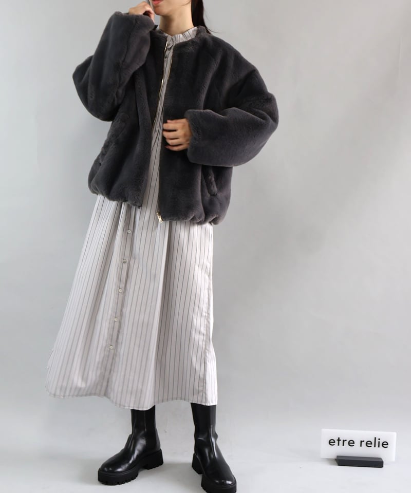 リバーシブルフェイクファーブルゾン 137211 | etre relie