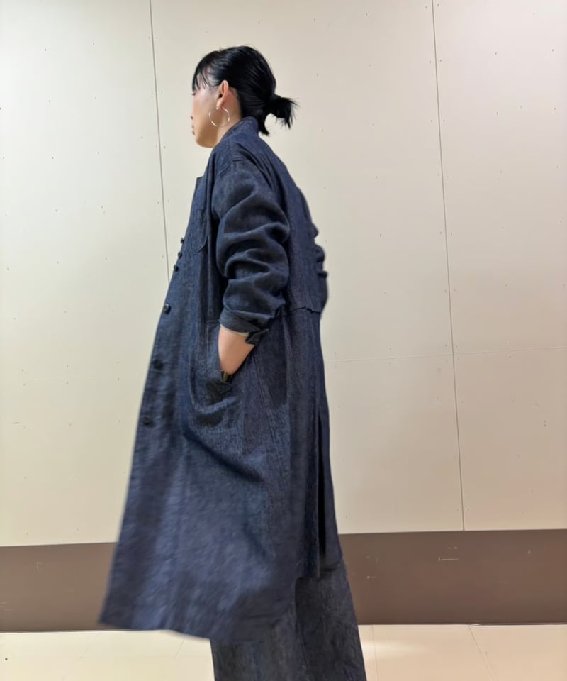 etre relie】リネン混デニムコート. 151104 | etre relie