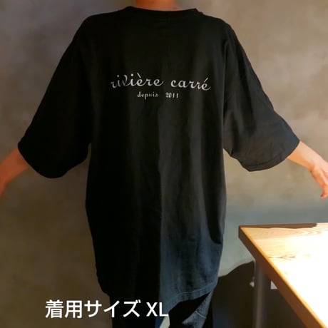 厚手ビッグシルエット キャレTシャツ 【XLサイズ】