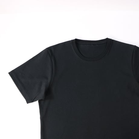 AZ-02-002 インド超長綿 半袖Tシャツ：ブラック