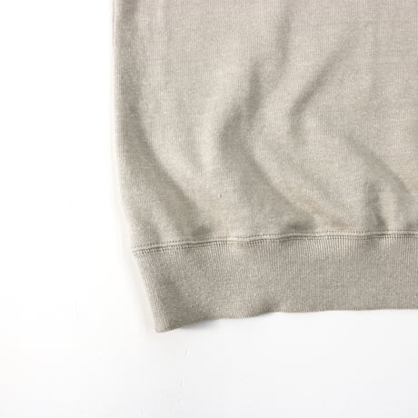 AZ-02-001 リネンコットン プレーティングTシャツ：アッシュ
