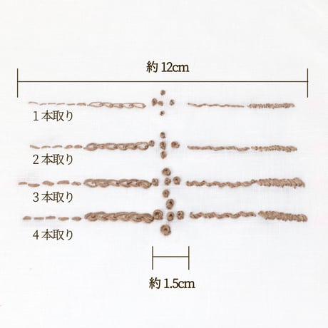 リネン刺繍糸 60/3L 30m巻き （8）