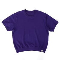 AZ-02-001 リネンコットン プレーティングTシャツ：パンジー