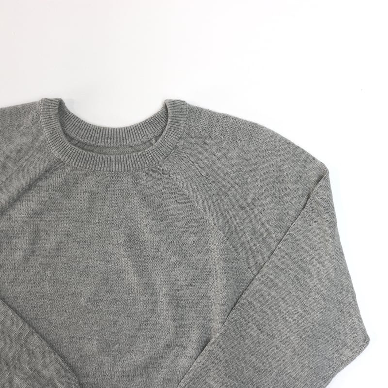 AZ-02-003 ウールリネン プルオーバー：Grey | 亜麻色雑貨店