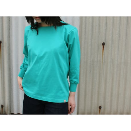 AZ-02-005 七分袖RibreTシャツ：Emerald