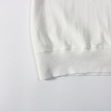 AZ-02-001 リネンコットン プレーティングTシャツ：ホワイト
