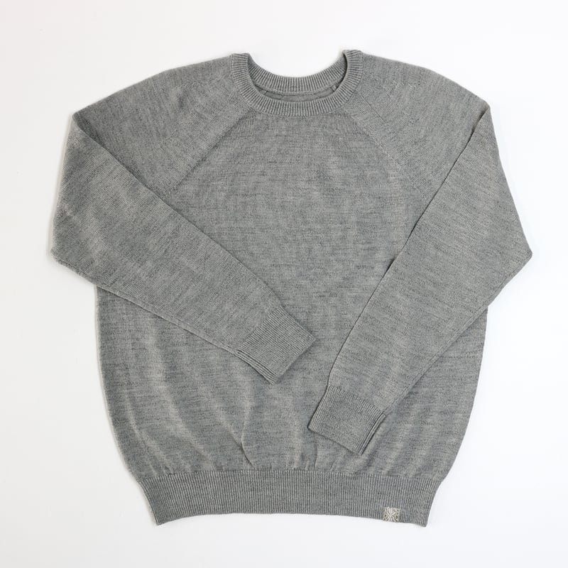 AZ-02-003 ウールリネン プルオーバー:Grey | 亜麻色雑貨店 AZ-02-003 ウールリネン プルオーバー:Grey | 亜麻色雑貨店