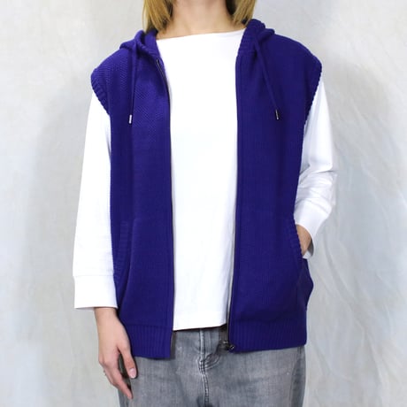 AZ-02-006 コットンウール フードベスト：Pansy