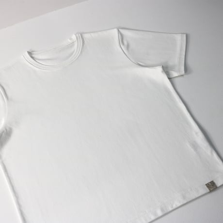 AZ-02-002 インド超長綿 半袖Tシャツ：ホワイト