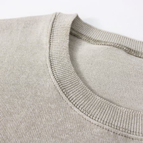 AZ-02-001 リネンコットン プレーティングTシャツ：アッシュ
