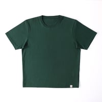 AZ-02-002 インド超長綿 半袖Tシャツ：フォレストグリーン