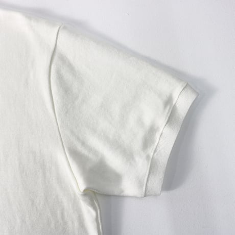 AZ-02-001 リネンコットン プレーティングTシャツ：ホワイト