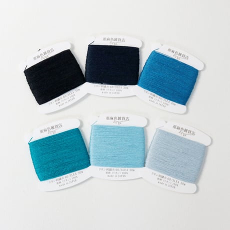 リネン刺繍糸 60/3L 30mカード巻き （6）