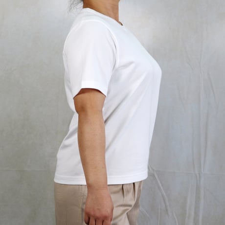 AZ-02-002 インド超長綿 半袖Tシャツ：ホワイト
