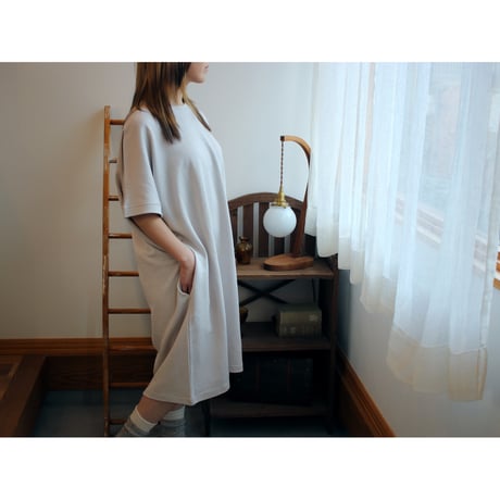 AZ-02-007 リネンコットン モモンガワンピース：silver