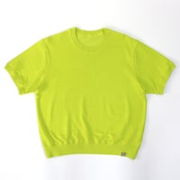 AZ-02-001 リネンコットン プレーティングTシャツ：ライム