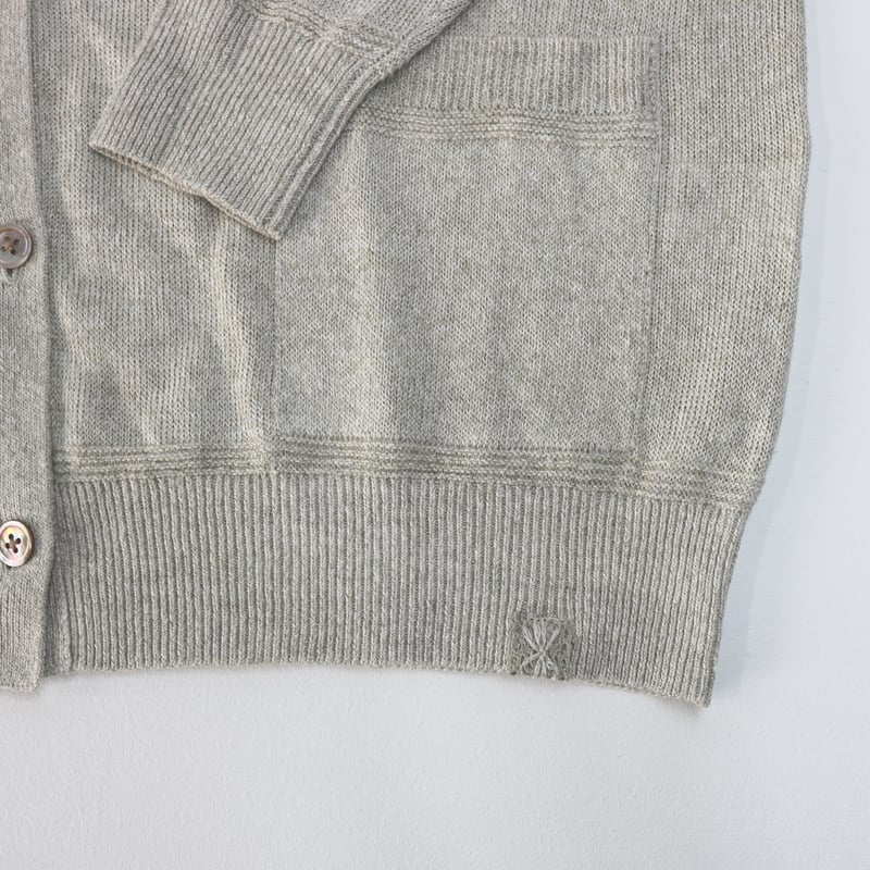 AZ-02-004 リネンカーディガン:Natural/Off | 亜麻色雑貨店 AZ-02-004 リネンカーディガン:Natural/Off | 亜麻色雑貨店